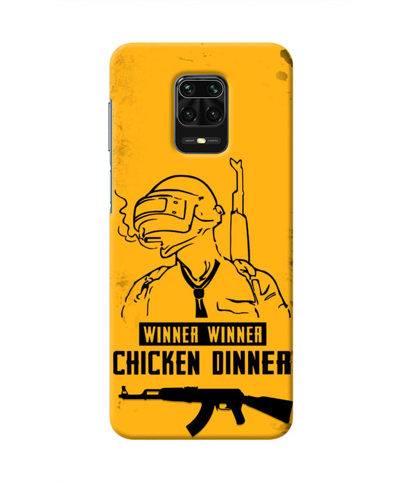 PUBG Chicken Dinner Redmi Note 9 Pro/Pro Max Real 4D Back Cover