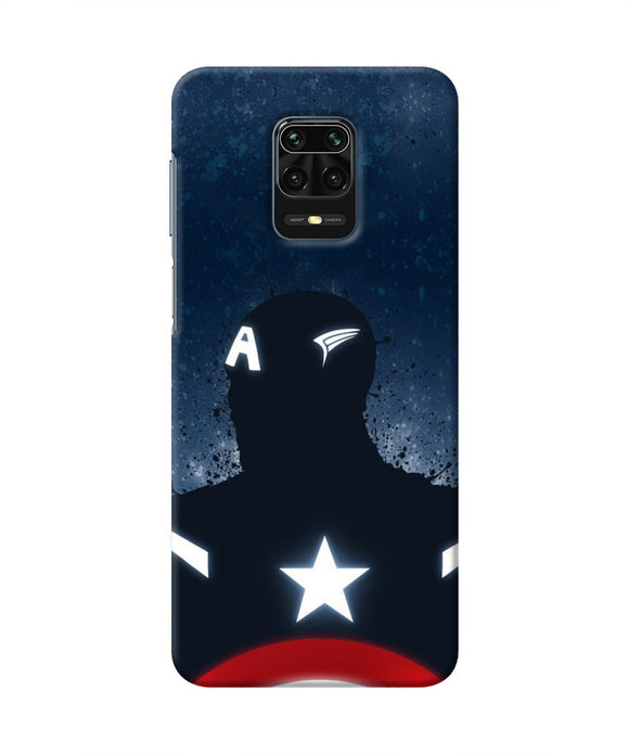 Captain america Shield Redmi Note 9 Pro/Pro Max Real 4D Back Cover