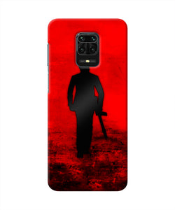 Rocky Bhai with Gun Redmi Note 9 Pro/Pro Max Real 4D Back Cover