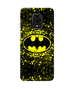 Batman Last Knight Print Yellow Redmi Note 9 Pro / Pro Max Back Cover