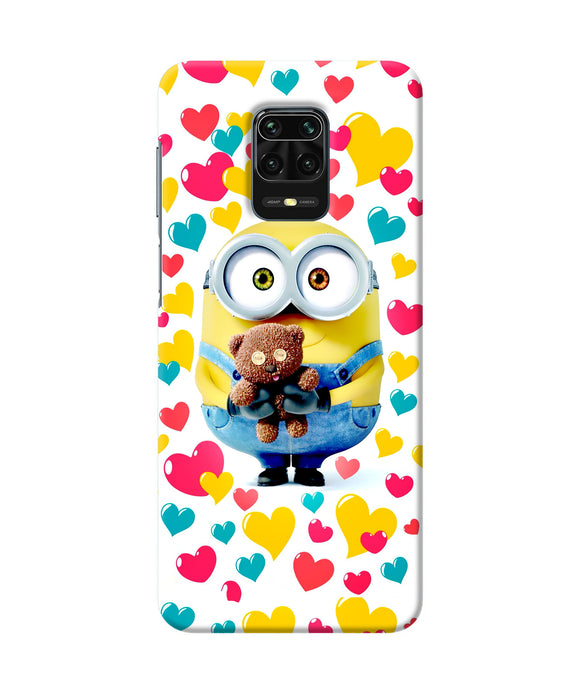 Minion Teddy Hearts Redmi Note 9 Pro / Pro Max Back Cover