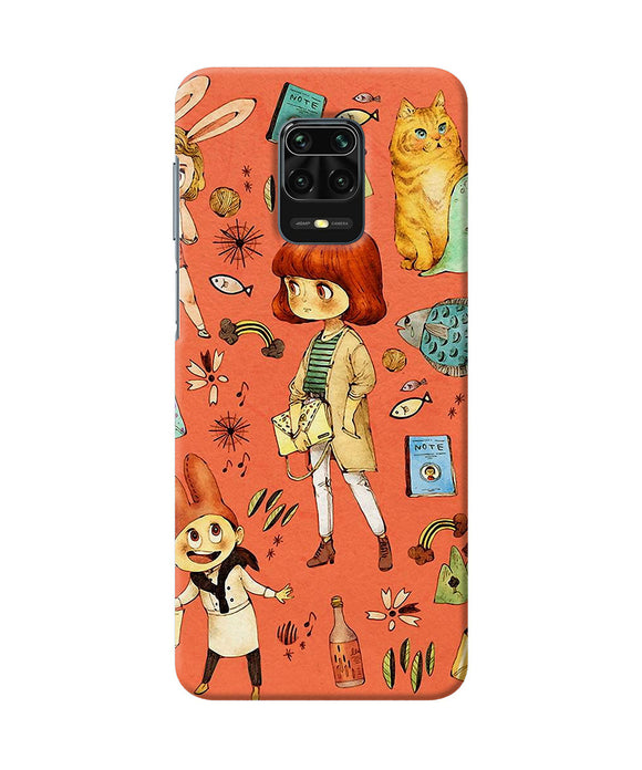 Canvas Little Girl Print Redmi Note 9 Pro / Pro Max Back Cover