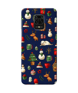 Canvas Christmas Print Redmi Note 9 Pro / Pro Max Back Cover