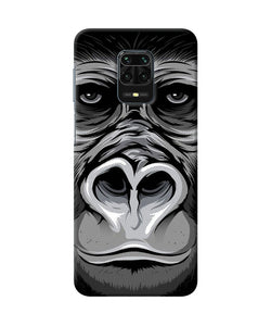 Black Chimpanzee Redmi Note 9 Pro / Pro Max Back Cover