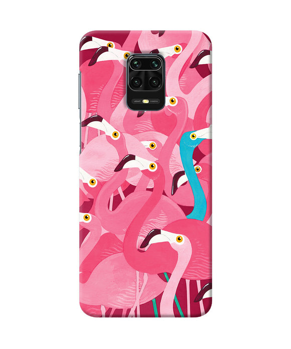 Abstract Sheer Bird Pink Print Redmi Note 9 Pro / Pro Max Back Cover