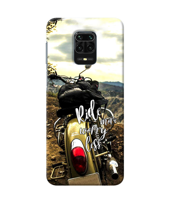 Ride More Worry Less Redmi Note 9 Pro / Pro Max Back Cover