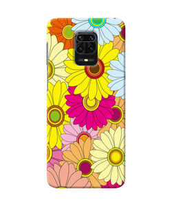 Abstract Colorful Flowers Redmi Note 9 Pro / Pro Max Back Cover