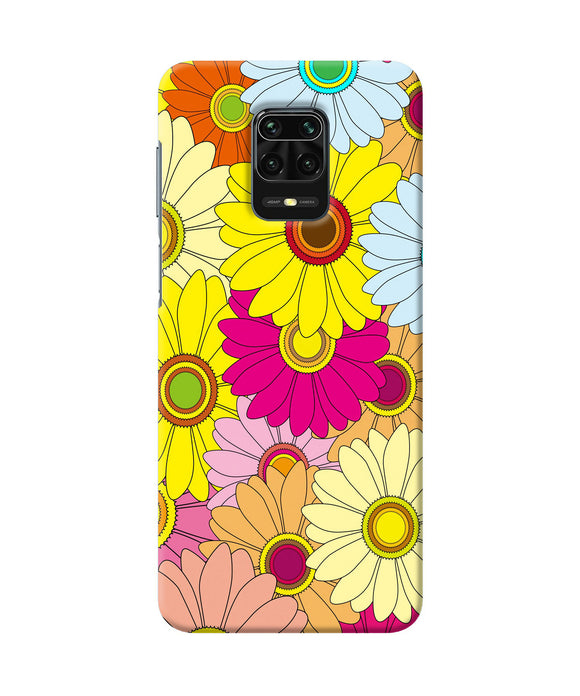 Abstract Colorful Flowers Redmi Note 9 Pro / Pro Max Back Cover