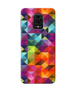 Abstract Triangle Pattern Redmi Note 9 Pro / Pro Max Back Cover