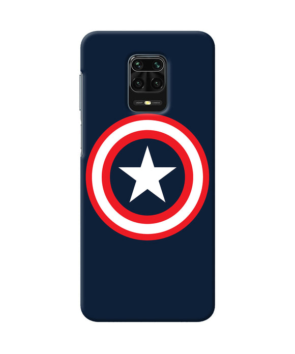 Captain America Logo Redmi Note 9 Pro / Pro Max Back Cover