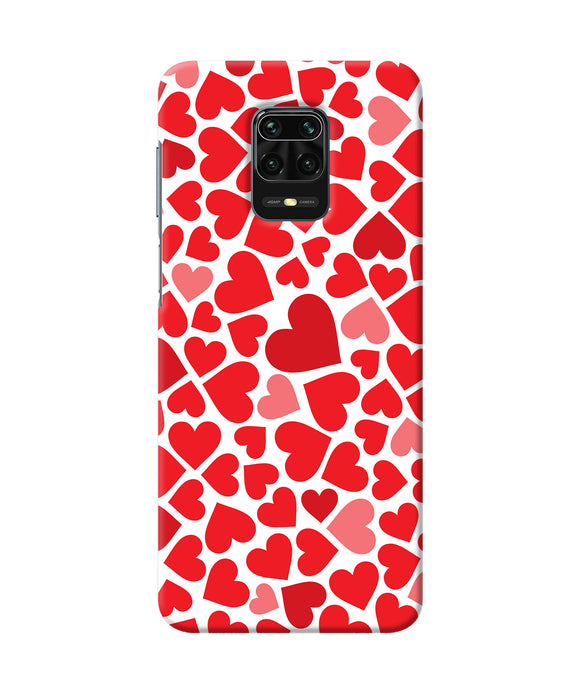 Red Heart Canvas Print Redmi Note 9 Pro / Pro Max Back Cover