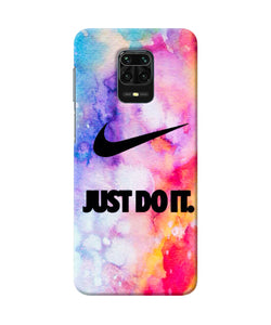 Just Do It Colors Redmi Note 9 Pro / Pro Max Back Cover