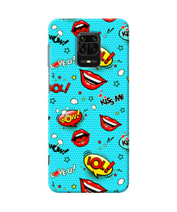 Lol Lips Print Redmi Note 9 Pro / Pro Max Back Cover