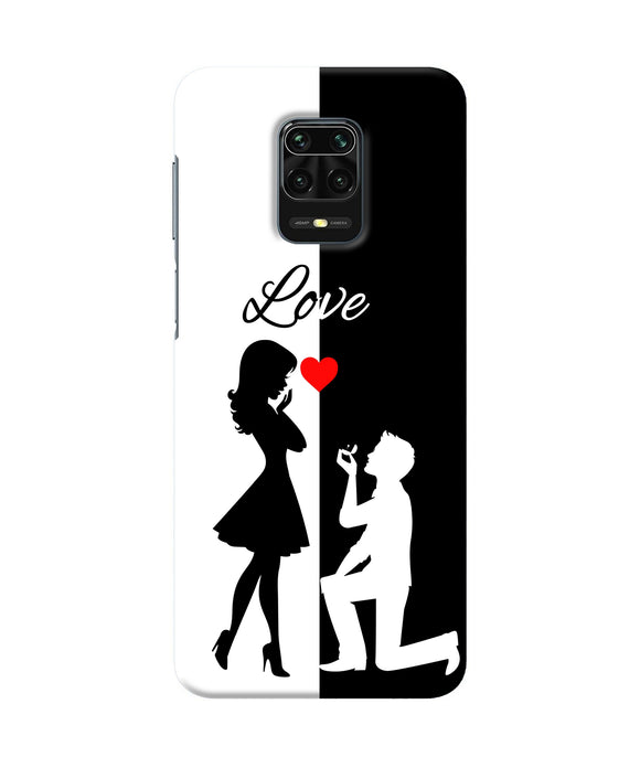 Love Propose Black And White Redmi Note 9 Pro / Pro Max Back Cover