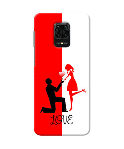 Love Propose Red And White Redmi Note 9 Pro / Pro Max Back Cover