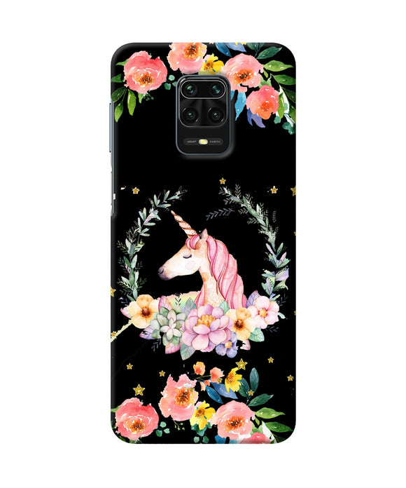 Unicorn Flower Redmi Note 9 Pro / Pro Max Back Cover