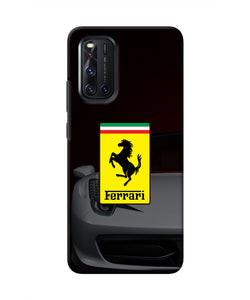 White Ferrari Vivo V19 Real 4D Back Cover