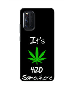 Weed Quote Vivo V19 Real 4D Back Cover