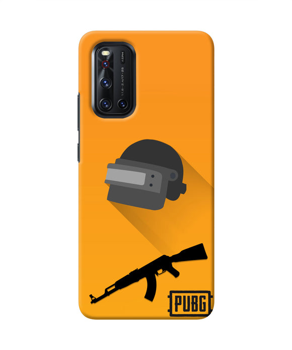 PUBG Helmet and Gun Vivo V19 Real 4D Back Cover