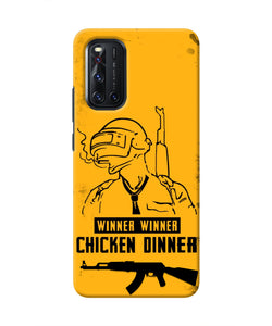 PUBG Chicken Dinner Vivo V19 Real 4D Back Cover