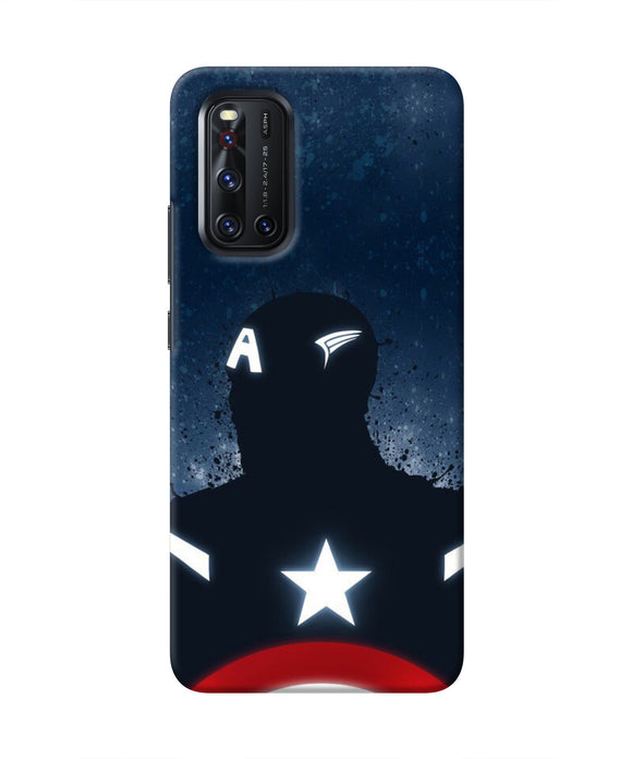 Captain america Shield Vivo V19 Real 4D Back Cover