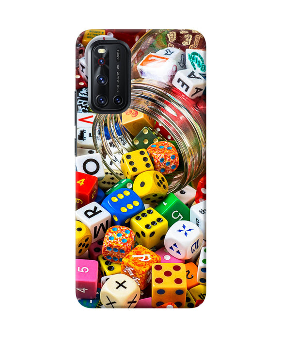 Colorful Dice Vivo V19 Back Cover