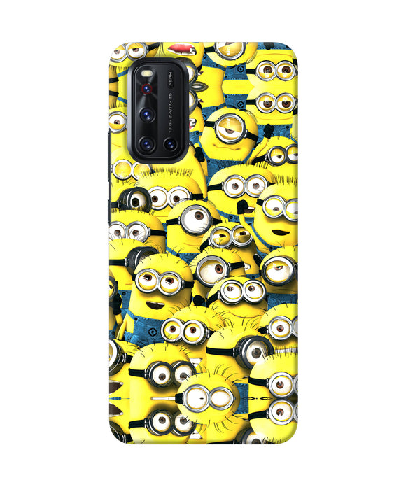 Minions Mini Crowd Vivo V19 Back Cover