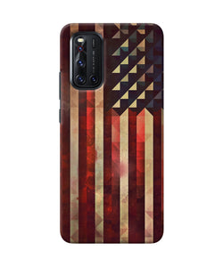 Vintage Us Flag Vivo V19 Back Cover