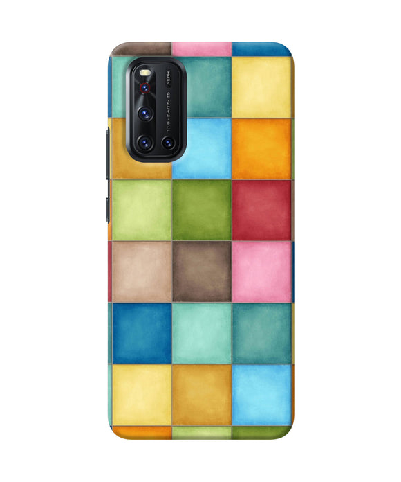 Abstract Colorful Squares Vivo V19 Back Cover