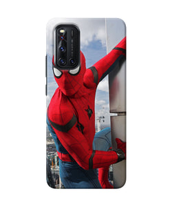 Spiderman On The Wall Vivo V19 Back Cover