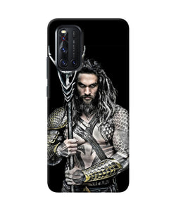 Aquaman Trident Black Vivo V19 Back Cover