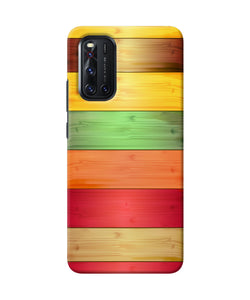 Wooden Colors Vivo V19 Back Cover