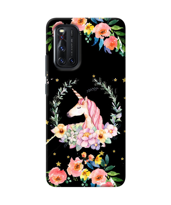 Unicorn Flower Vivo V19 Back Cover