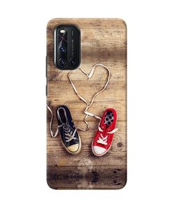 Shoelace Heart Vivo V19 Back Cover