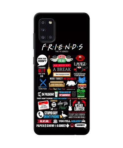 Friends Samsung A31 Back Cover