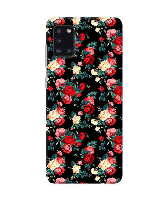 Rose Pattern Samsung A31 Back Cover