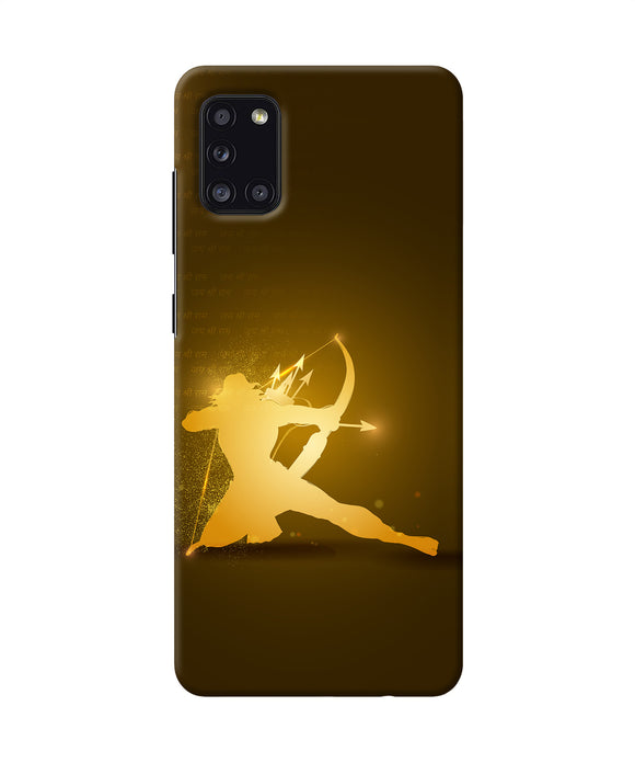Lord Ram - 3 Samsung A31 Back Cover