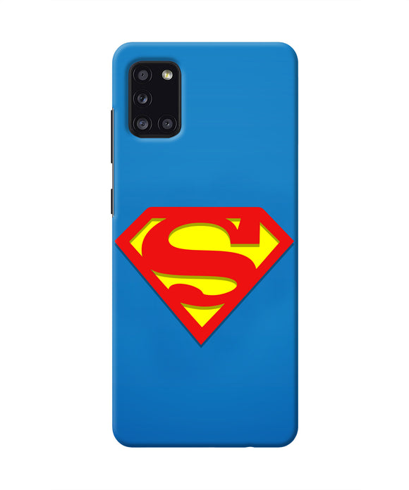 Superman Blue Samsung A31 Real 4D Back Cover