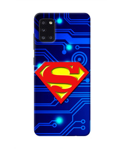 Superman Abstract Samsung A31 Real 4D Back Cover