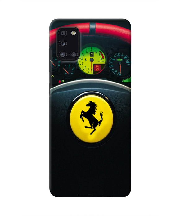 Ferrari Steeriing Wheel Samsung A31 Real 4D Back Cover