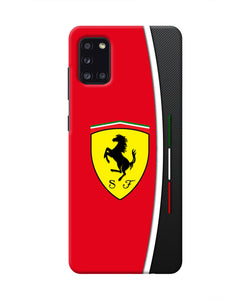 Ferrari Abstract Red Samsung A31 Real 4D Back Cover