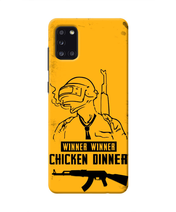 PUBG Chicken Dinner Samsung A31 Real 4D Back Cover