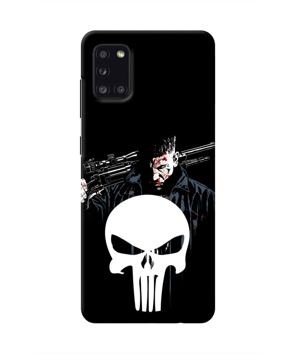 Punisher Character Samsung A31 Real 4D Back Cover