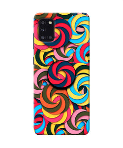 Spiral Pattern Samsung A31 Pop Case