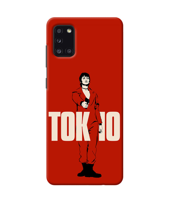 Money Heist Tokyo With Gun Samsung A31 Back Cover