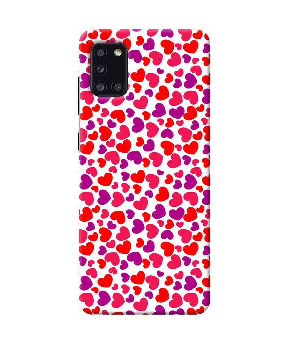 Heart Print Samsung A31 Back Cover