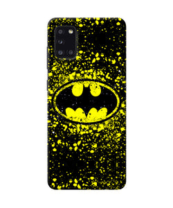 Batman Last Knight Print Yellow Samsung A31 Back Cover