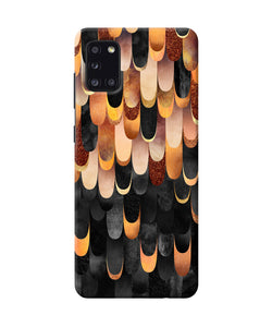 Abstract Wooden Rug Samsung A31 Back Cover