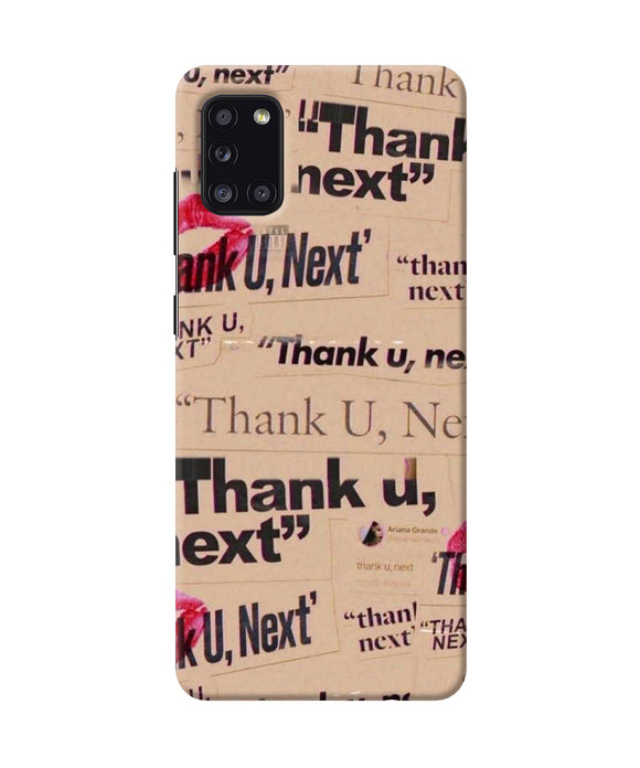 Thank You Next Samsung A31 Back Cover