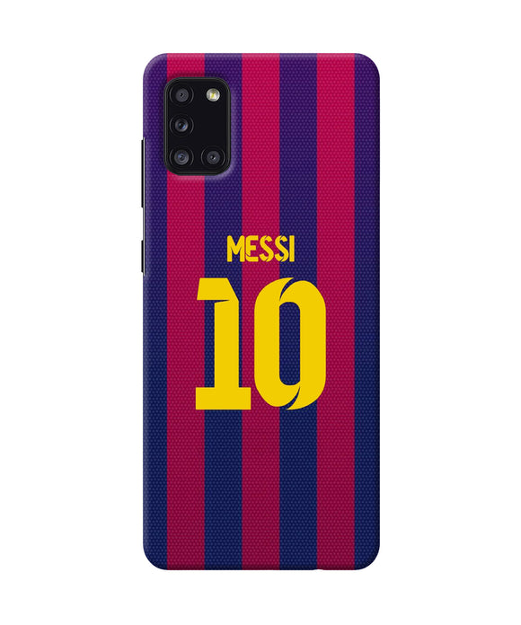 Messi 10 Tshirt Samsung A31 Back Cover